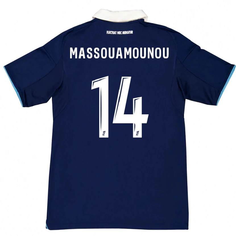 Danxen Donna Maglia Patino Massouamounou #14 Blu Scuro Bianco Kit Gara Home 2025/26 Maglietta