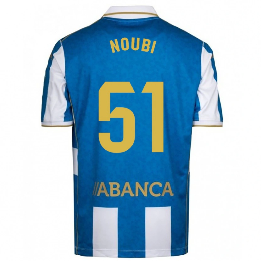 Danxen Donna Maglia Lucas Noubi #51 Bianco Blu Kit Gara Home 2025/26 Maglietta