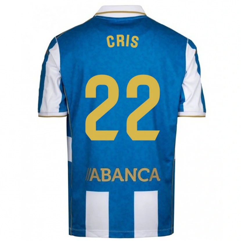 Danxen Donna Maglia Cris Martínez #22 Bianco Blu Kit Gara Home 2025/26 Maglietta