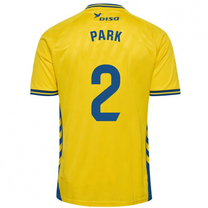 Danxen Donna Maglia Marvin Park #2 Giallo Blu Kit Gara Home 2025/26 Maglietta