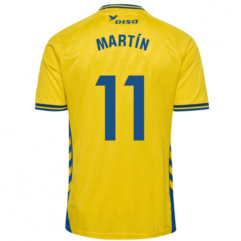 Danxen Donna Maglia Diego Martín #11 Giallo Blu Kit Gara Home 2025/26 Maglietta