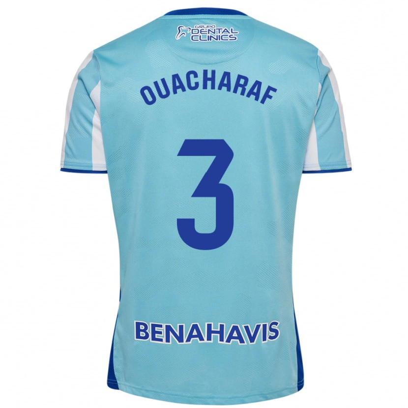 Danxen Donna Maglia Bilal Ouacharaf #3 Azzurro Bianco Kit Gara Home 2025/26 Maglietta