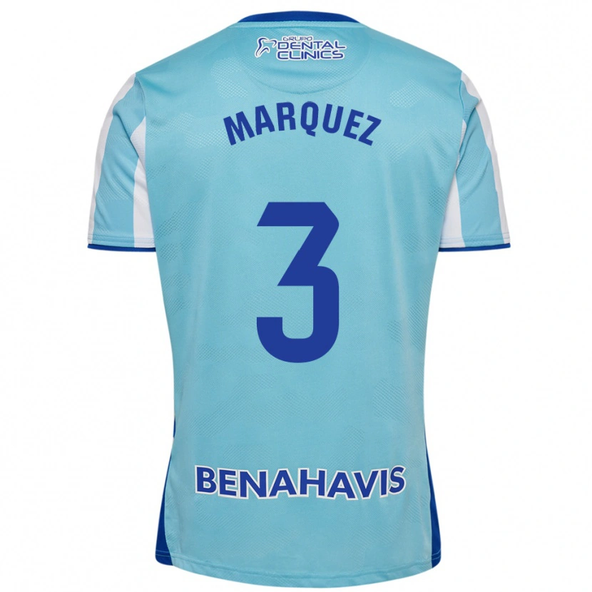 Danxen Donna Maglia David Márquez #3 Azzurro Bianco Kit Gara Home 2025/26 Maglietta