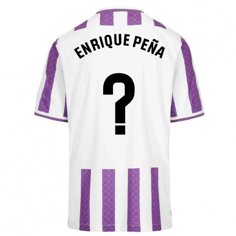 Danxen Donna Maglia Enrique Peña #0 Viola Bianco Kit Gara Home 2025/26 Maglietta