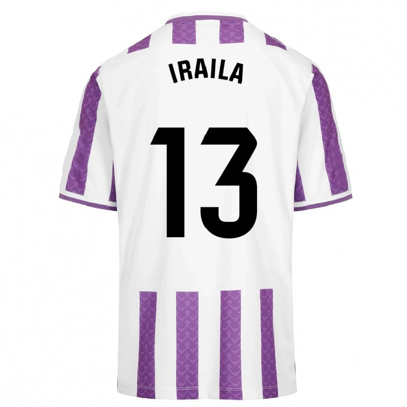 Danxen Donna Maglia Iraila Rivera Simón #13 Viola Bianco Kit Gara Home 2025/26 Maglietta