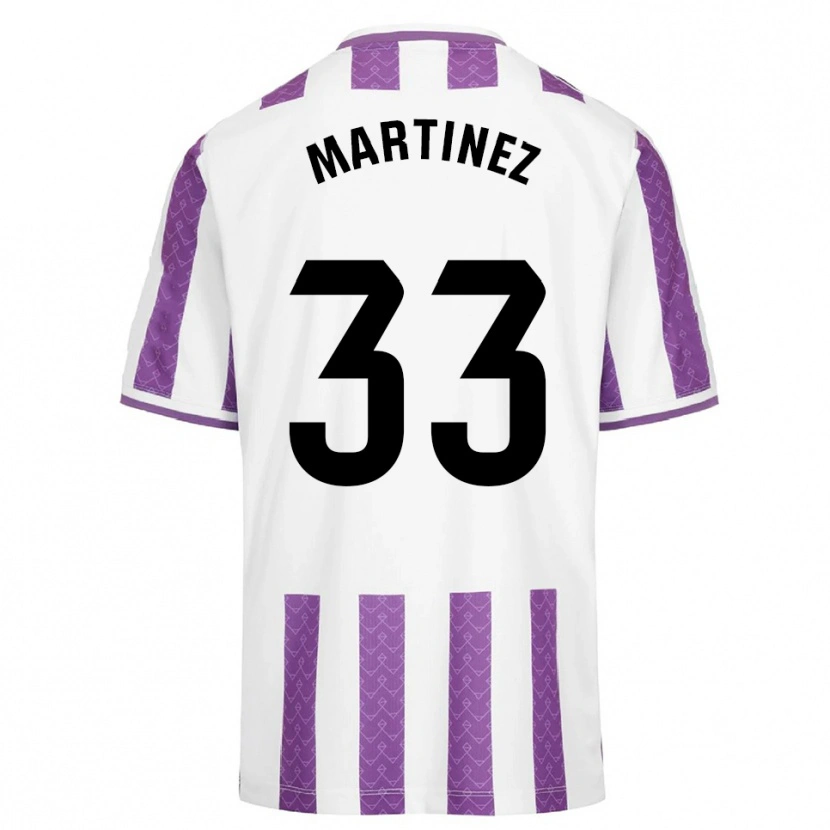 Danxen Donna Maglia Jesús Martínez #33 Viola Bianco Kit Gara Home 2025/26 Maglietta