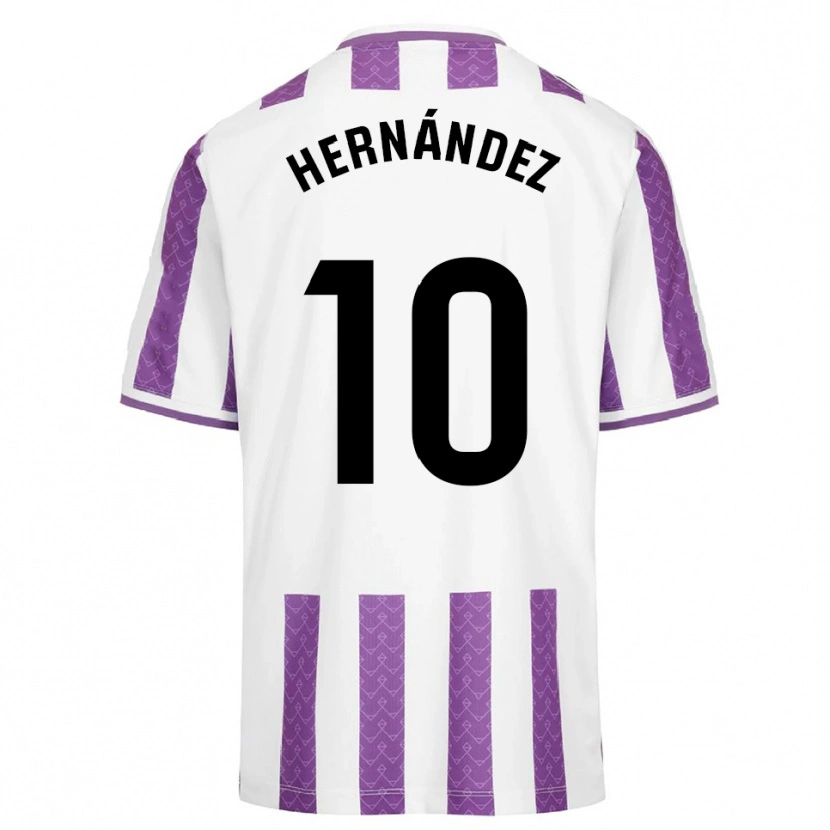 Danxen Donna Maglia Celia Hernández Cordero #10 Viola Bianco Kit Gara Home 2025/26 Maglietta