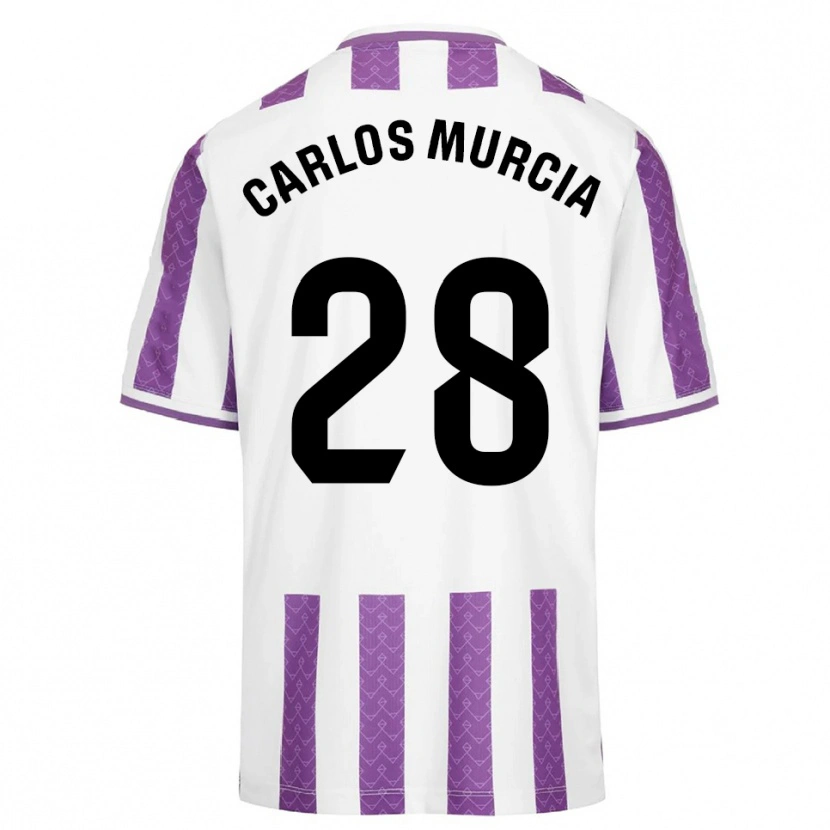 Danxen Donna Maglia Juan Carlos Murcia #28 Viola Bianco Kit Gara Home 2025/26 Maglietta