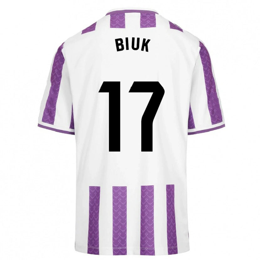 Danxen Donna Maglia Stipe Biuk #17 Viola Bianco Kit Gara Home 2025/26 Maglietta
