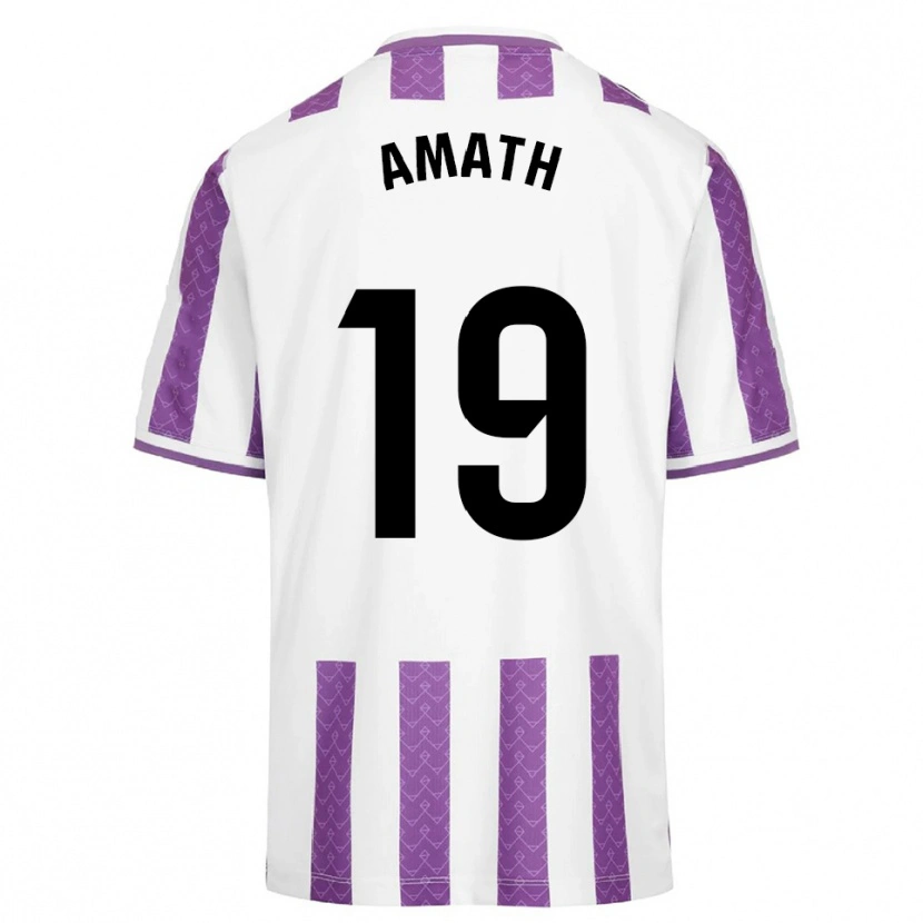 Danxen Donna Maglia Amath Ndiaye #19 Viola Bianco Kit Gara Home 2025/26 Maglietta