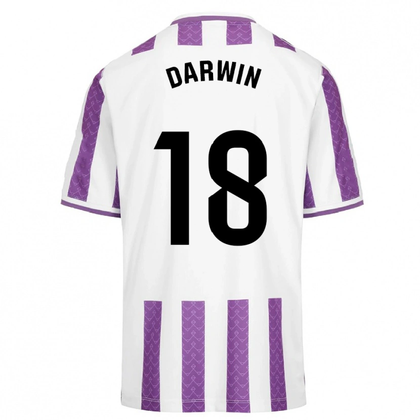 Danxen Donna Maglia Darwin Machís #18 Viola Bianco Kit Gara Home 2025/26 Maglietta
