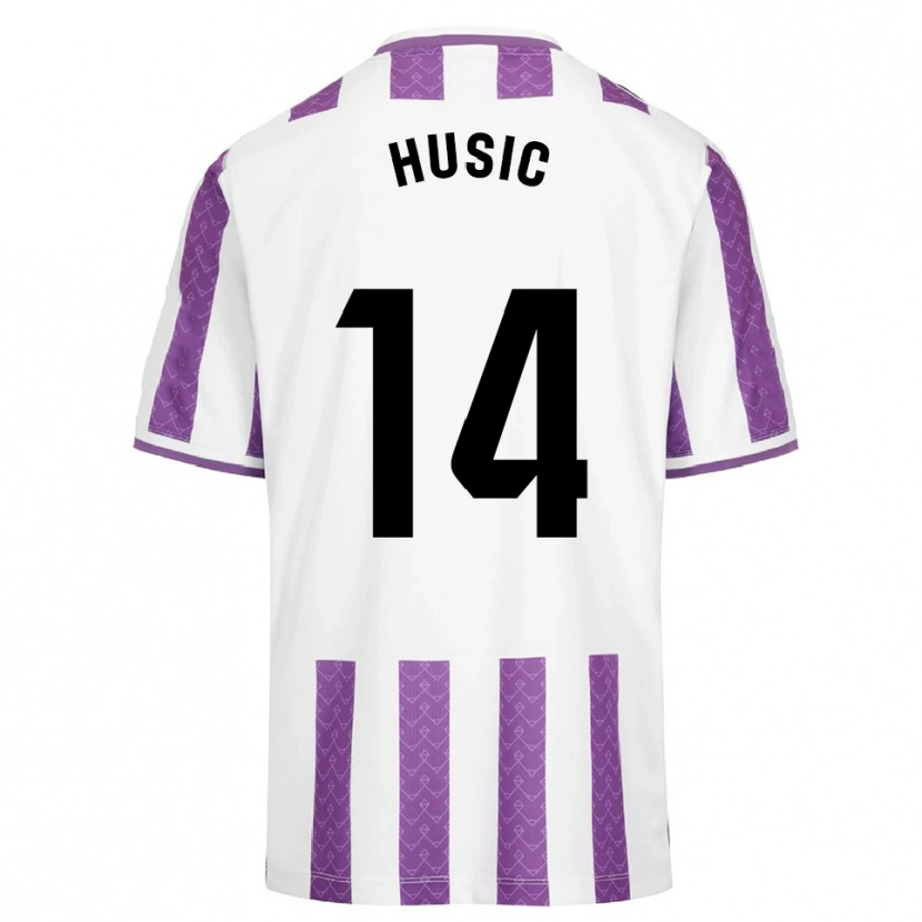 Danxen Donna Maglia Salih Husic #14 Viola Bianco Kit Gara Home 2025/26 Maglietta