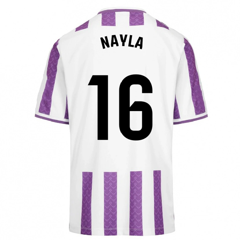Danxen Donna Maglia Nayla Manrique Pajares #16 Viola Bianco Kit Gara Home 2025/26 Maglietta