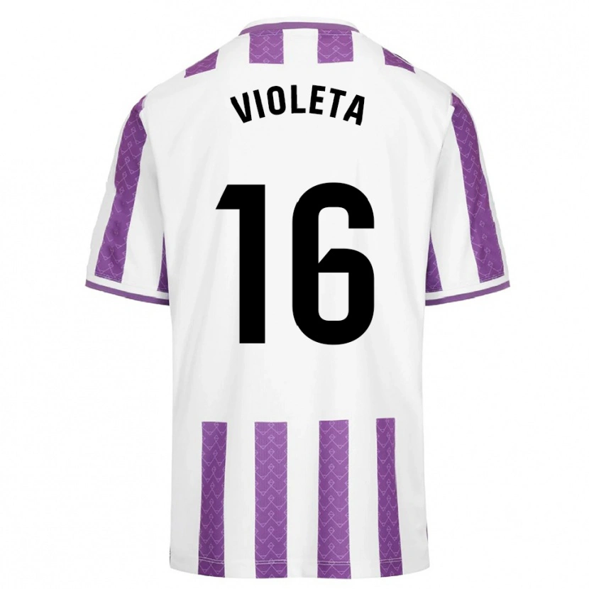 Danxen Donna Maglia Violeta Antón Guerrero #16 Viola Bianco Kit Gara Home 2025/26 Maglietta