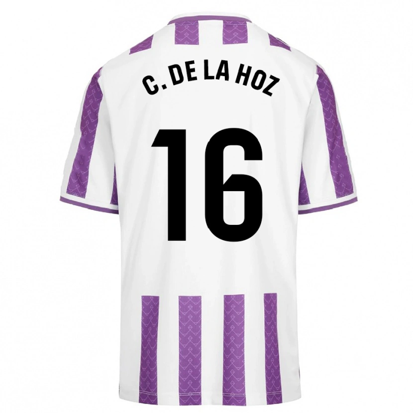 Danxen Donna Maglia César De La Hoz #16 Viola Bianco Kit Gara Home 2025/26 Maglietta