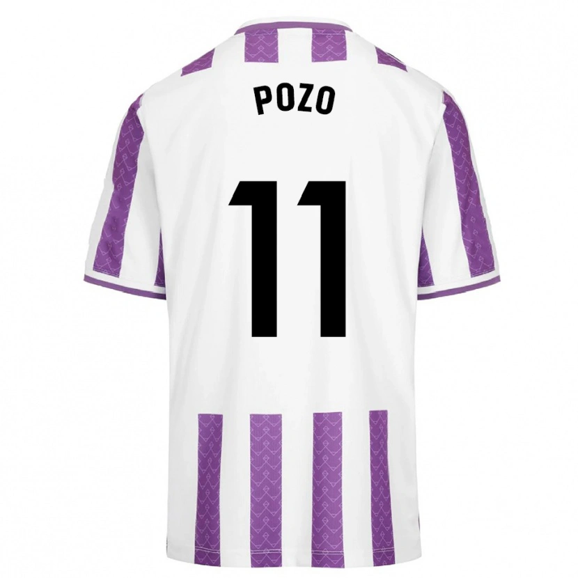 Danxen Donna Maglia Manuel Pozo #11 Viola Bianco Kit Gara Home 2025/26 Maglietta