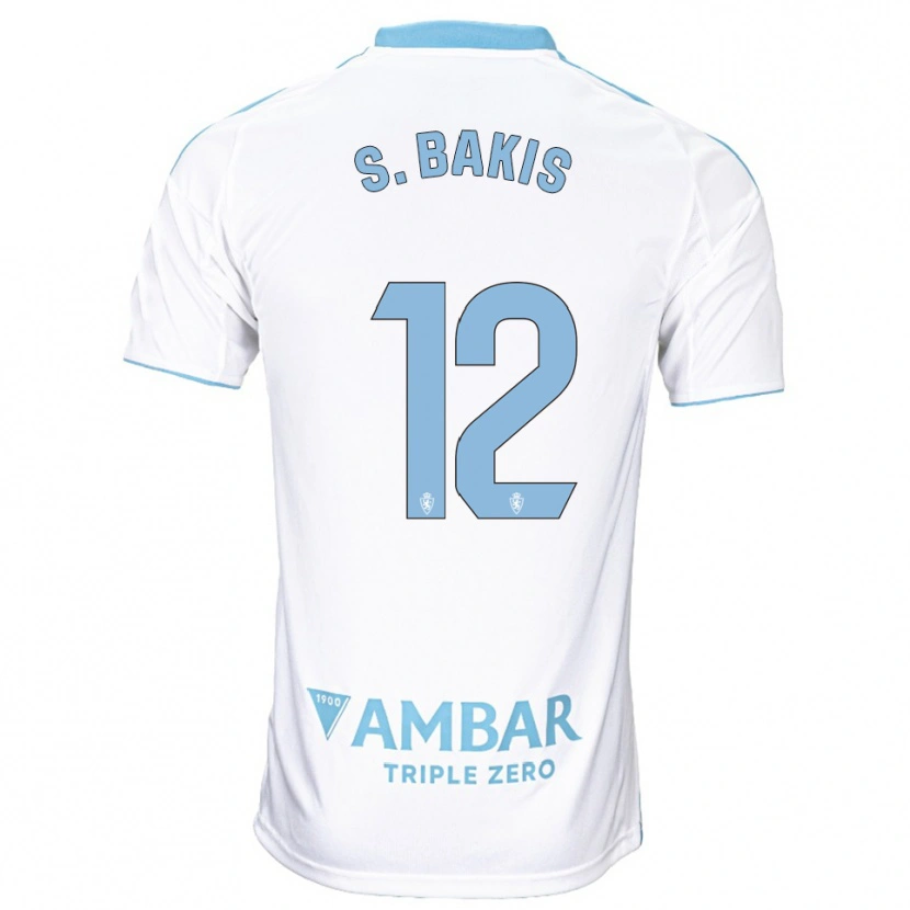 Danxen Donna Maglia Sinan Bakış #12 Bianco Azzurro Kit Gara Home 2025/26 Maglietta