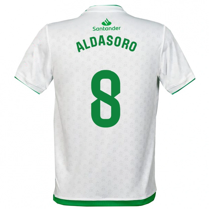 Danxen Donna Maglia Aritz Aldasoro #8 Verde Bianco Kit Gara Home 2025/26 Maglietta