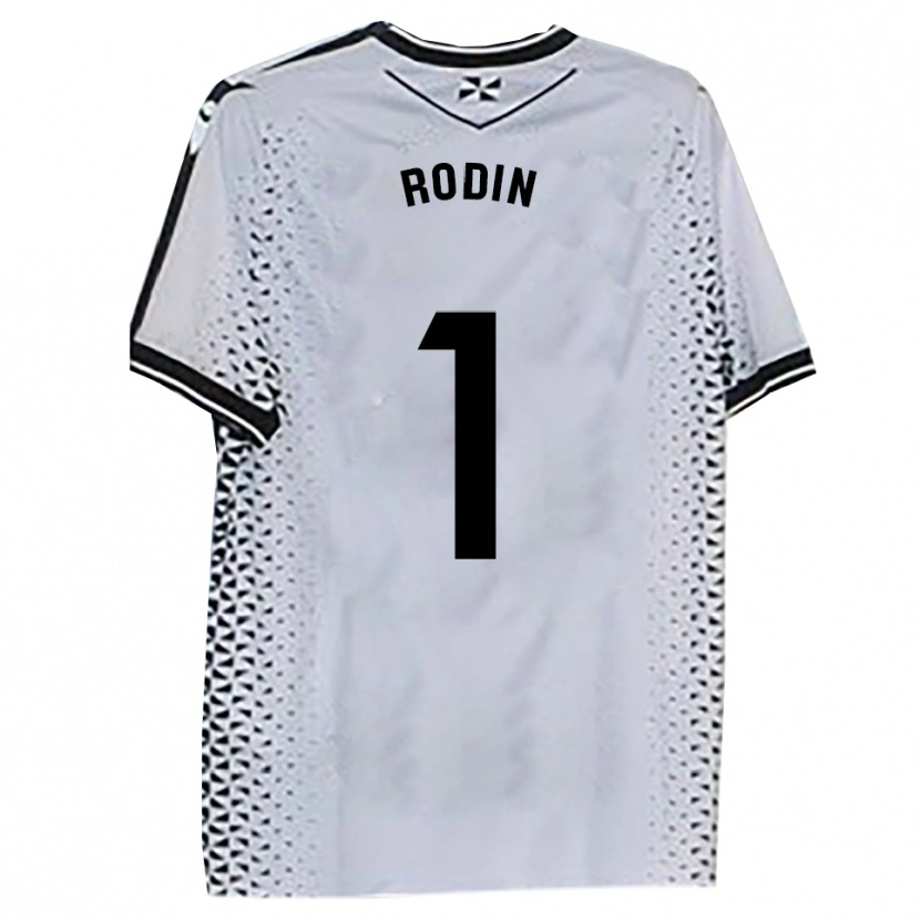Danxen Donna Maglia Antonio Rodin #1 Bianco Nero Kit Gara Home 2025/26 Maglietta