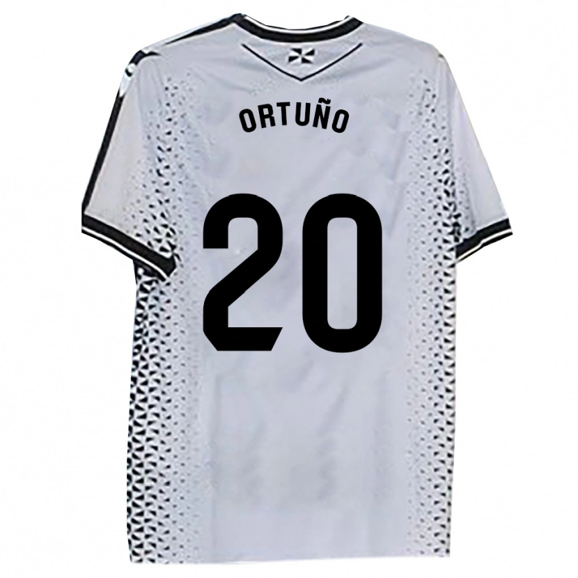 Danxen Donna Maglia Juanto Ortuño #20 Bianco Nero Kit Gara Home 2025/26 Maglietta