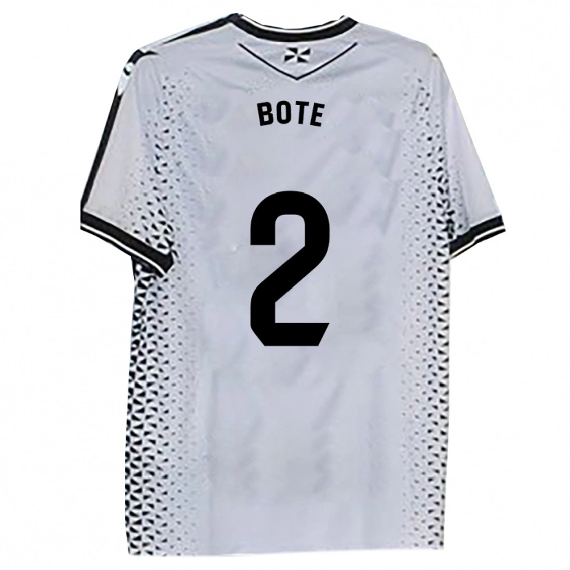 Danxen Donna Maglia Jorge Bote #2 Bianco Nero Kit Gara Home 2025/26 Maglietta