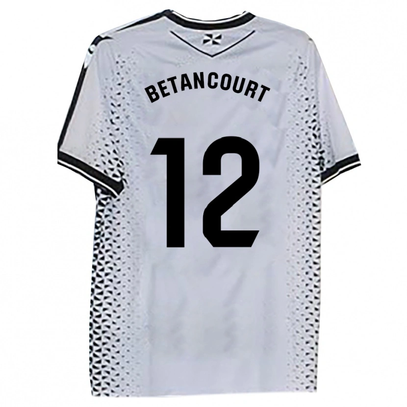 Danxen Donna Maglia Arick Betancourt #12 Bianco Nero Kit Gara Home 2025/26 Maglietta