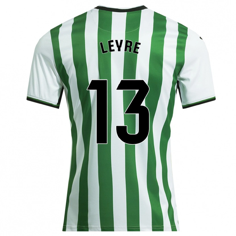 Danxen Donna Maglia Leyre Sánchez López #13 Bianco Verde Kit Gara Home 2025/26 Maglietta