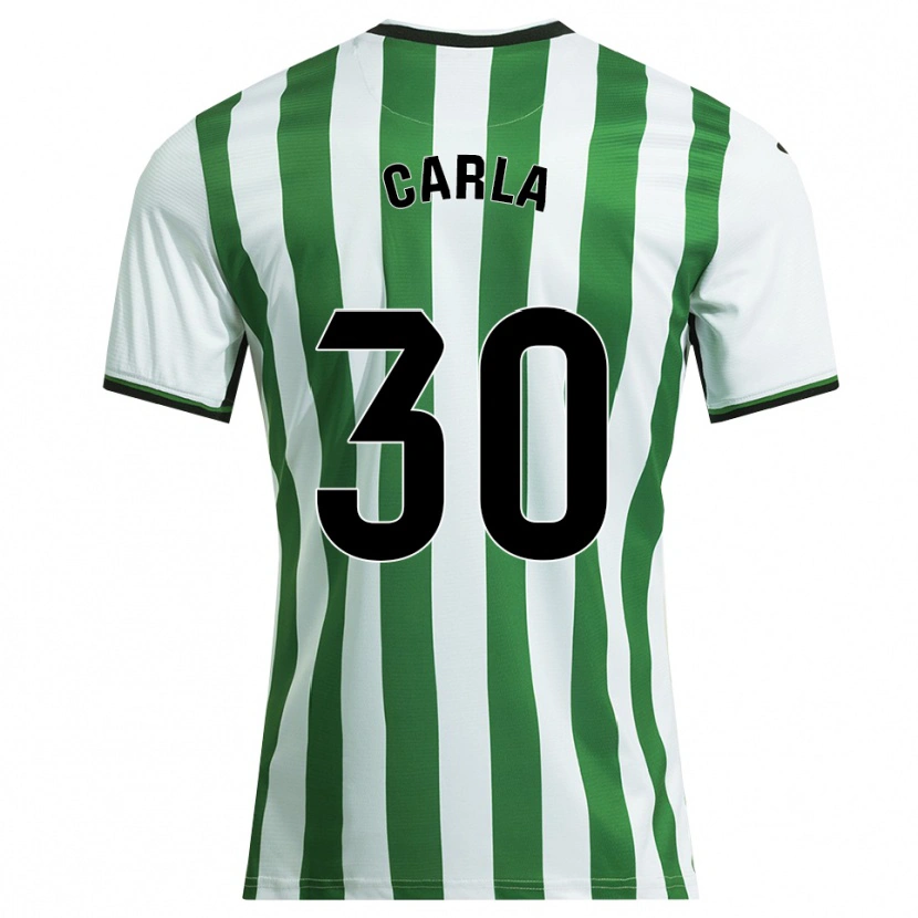 Danxen Donna Maglia Carla Rojas Noguera #30 Bianco Verde Kit Gara Home 2025/26 Maglietta