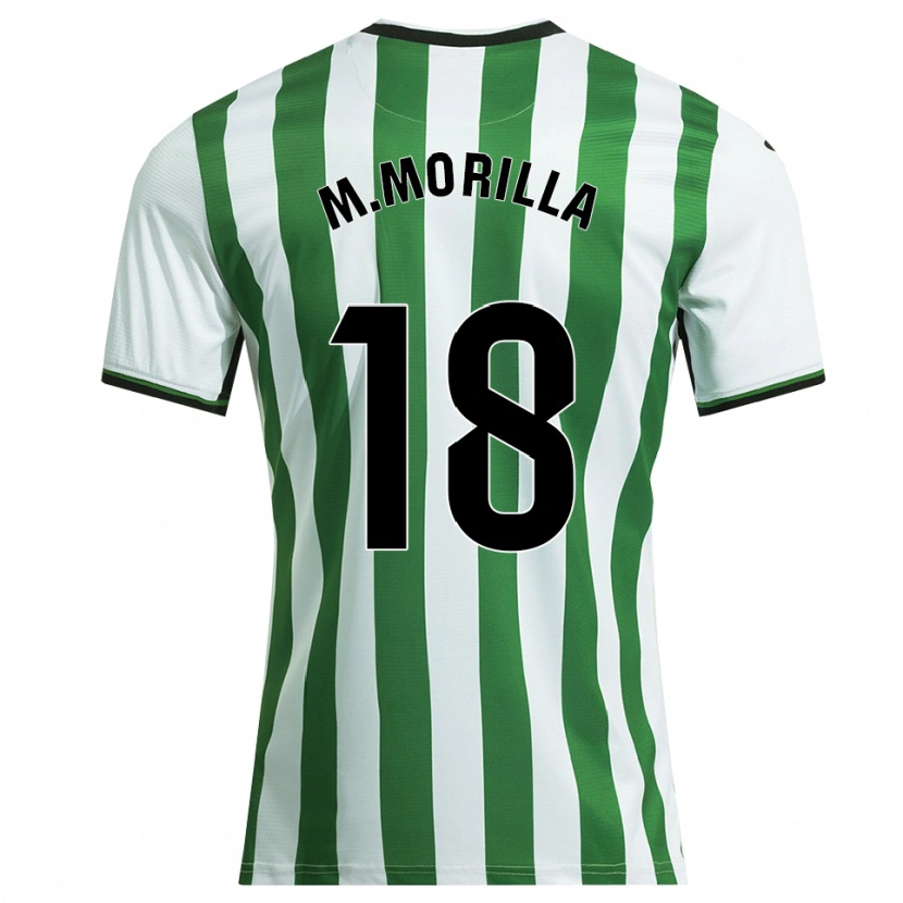 Danxen Donna Maglia María Morilla Obrero #18 Bianco Verde Kit Gara Home 2025/26 Maglietta