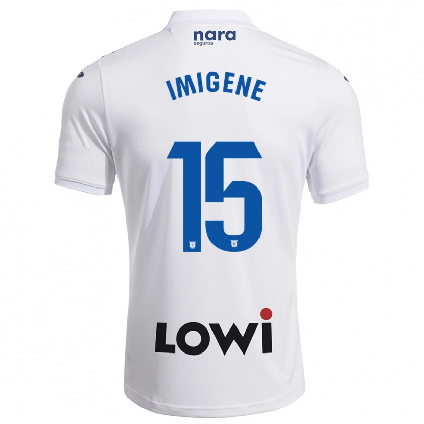 Danxen Donna Maglia Said Imigene #15 Bianco Blu Scuro Kit Gara Home 2025/26 Maglietta