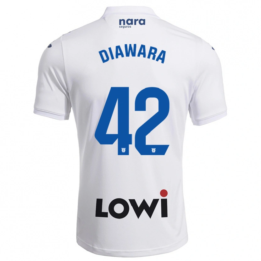 Danxen Donna Maglia Amadou Diawara #42 Bianco Blu Scuro Kit Gara Home 2025/26 Maglietta