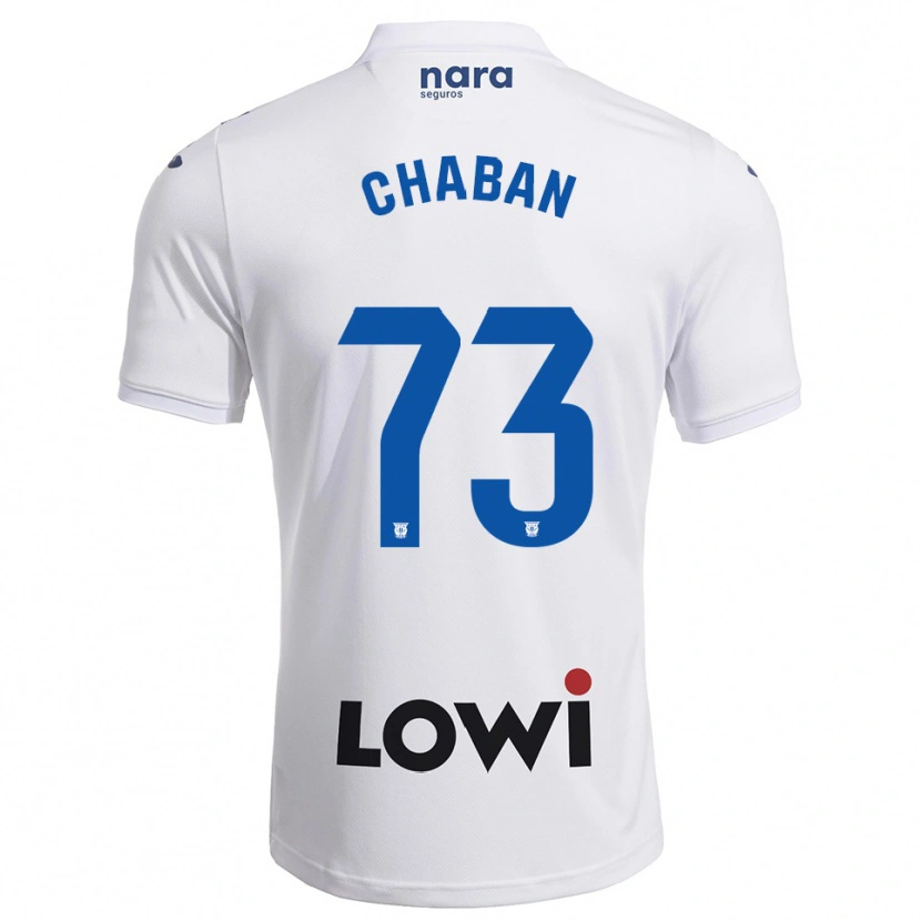 Danxen Donna Maglia Danylo Chaban #73 Bianco Blu Scuro Kit Gara Home 2025/26 Maglietta