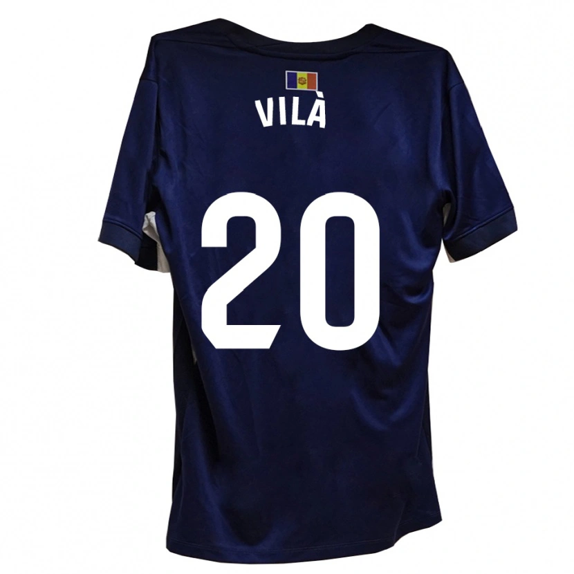 Danxen Donna Maglia Martí Vilà #20 Blu Navy Bianco Kit Gara Home 2025/26 Maglietta