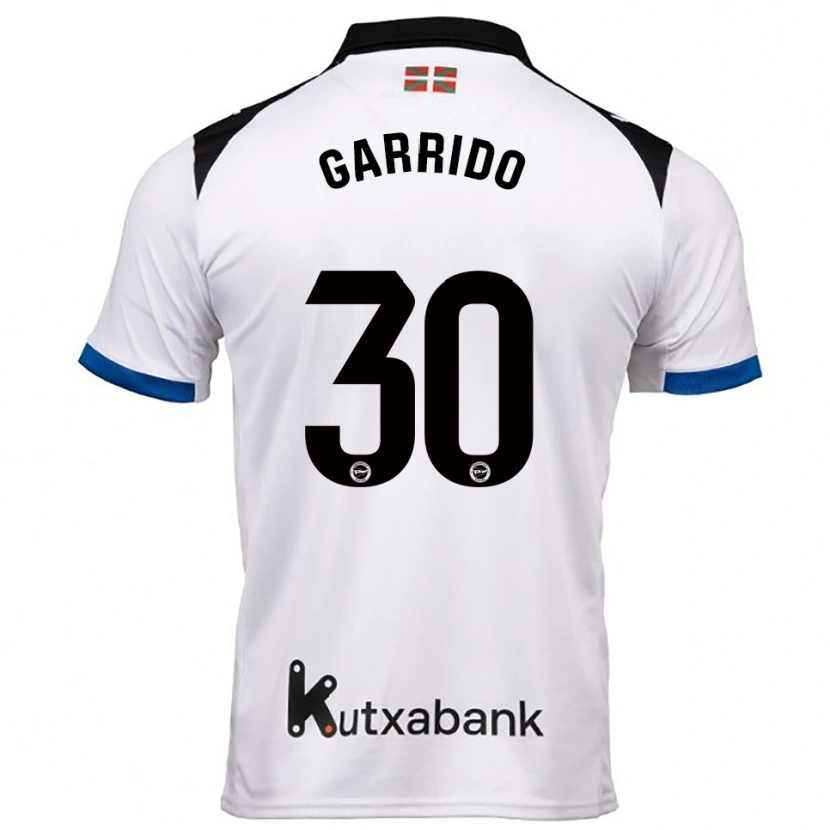 Danxen Donna Maglia Iván Garrido #30 Bianco Blu Kit Gara Away 2025/26 Maglietta