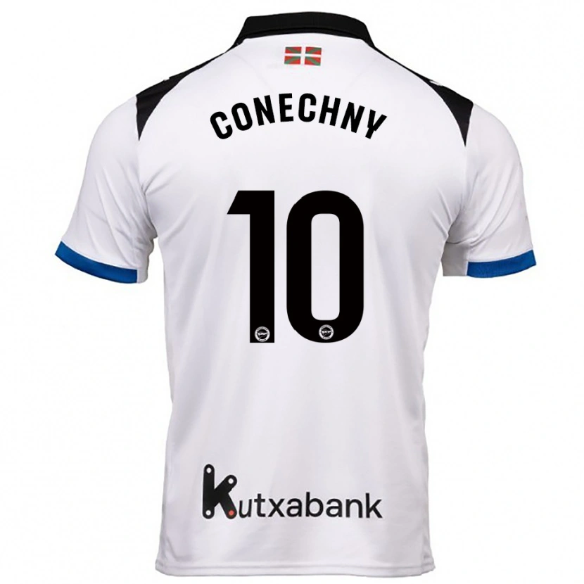 Danxen Donna Maglia Tomás Conechny #10 Bianco Blu Kit Gara Away 2025/26 Maglietta