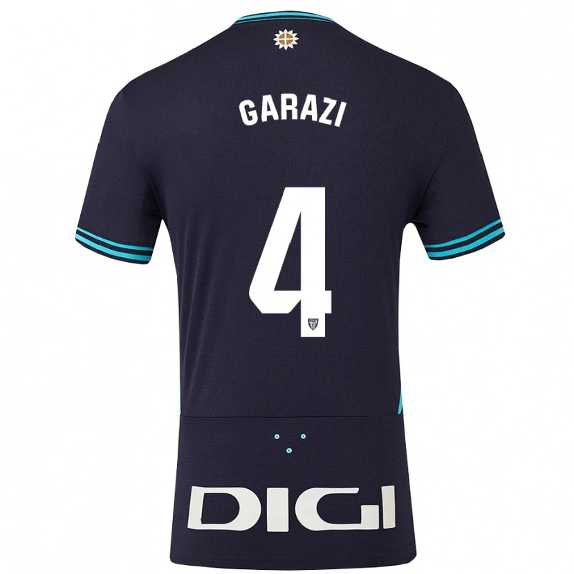 Danxen Donna Maglia Garazi #4 Blu Scuro Azzurro Kit Gara Away 2025/26 Maglietta