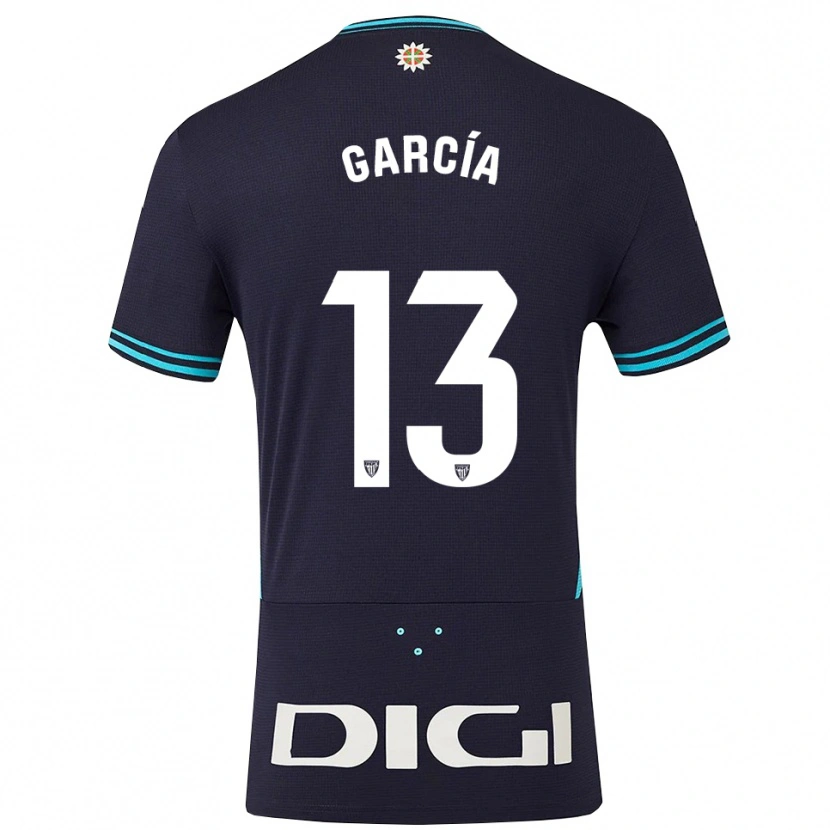 Danxen Donna Maglia Simón García #13 Blu Scuro Azzurro Kit Gara Away 2025/26 Maglietta