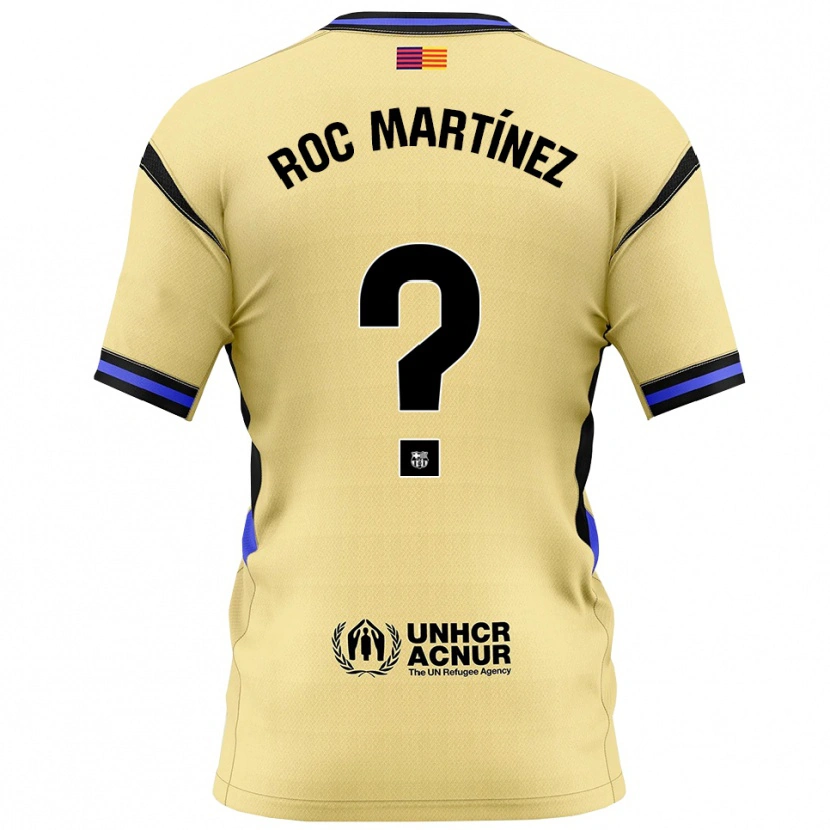 Danxen Donna Maglia Roc Martínez #0 Giallo Nero Kit Gara Away 2025/26 Maglietta