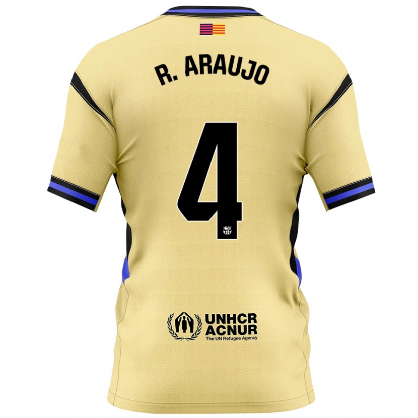 Danxen Donna Maglia Ronald Araujo #4 Giallo Nero Kit Gara Away 2025/26 Maglietta
