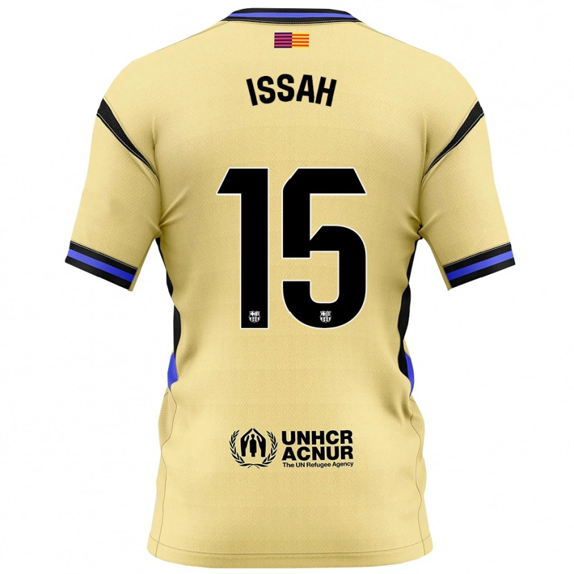 Danxen Donna Maglia Aziz Issah #15 Giallo Nero Kit Gara Away 2025/26 Maglietta