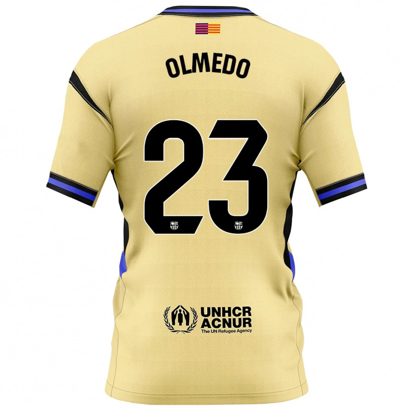 Danxen Donna Maglia Alexis Olmedo #23 Giallo Nero Kit Gara Away 2025/26 Maglietta