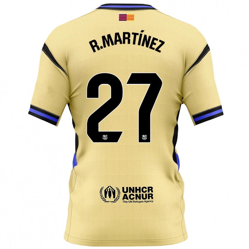 Danxen Donna Maglia Roger Martínez #27 Giallo Nero Kit Gara Away 2025/26 Maglietta