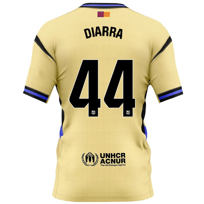 Danxen Donna Maglia Ibrahim Diarra #44 Giallo Nero Kit Gara Away 2025/26 Maglietta