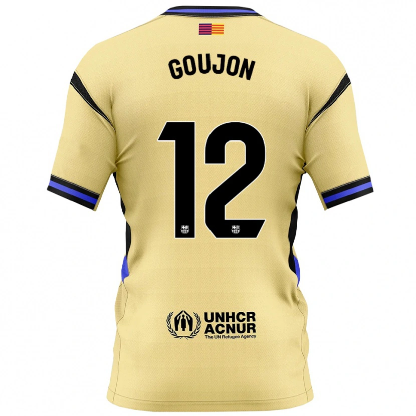 Danxen Donna Maglia Iker Goujon #12 Giallo Nero Kit Gara Away 2025/26 Maglietta