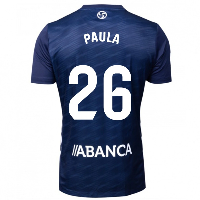 Danxen Donna Maglia Paula Rodríguez #26 Blu Scuro Bianco Kit Gara Away 2025/26 Maglietta