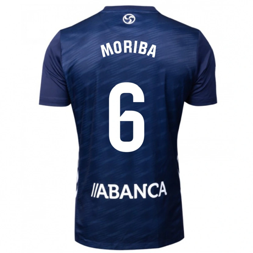 Danxen Donna Maglia Ilaix Moriba #6 Blu Scuro Bianco Kit Gara Away 2025/26 Maglietta