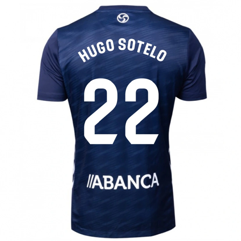 Danxen Donna Maglia Hugo Sotelo #22 Blu Scuro Bianco Kit Gara Away 2025/26 Maglietta