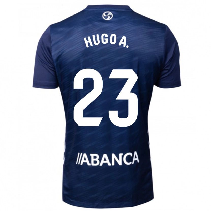 Danxen Donna Maglia Hugo Álvarez #23 Blu Scuro Bianco Kit Gara Away 2025/26 Maglietta
