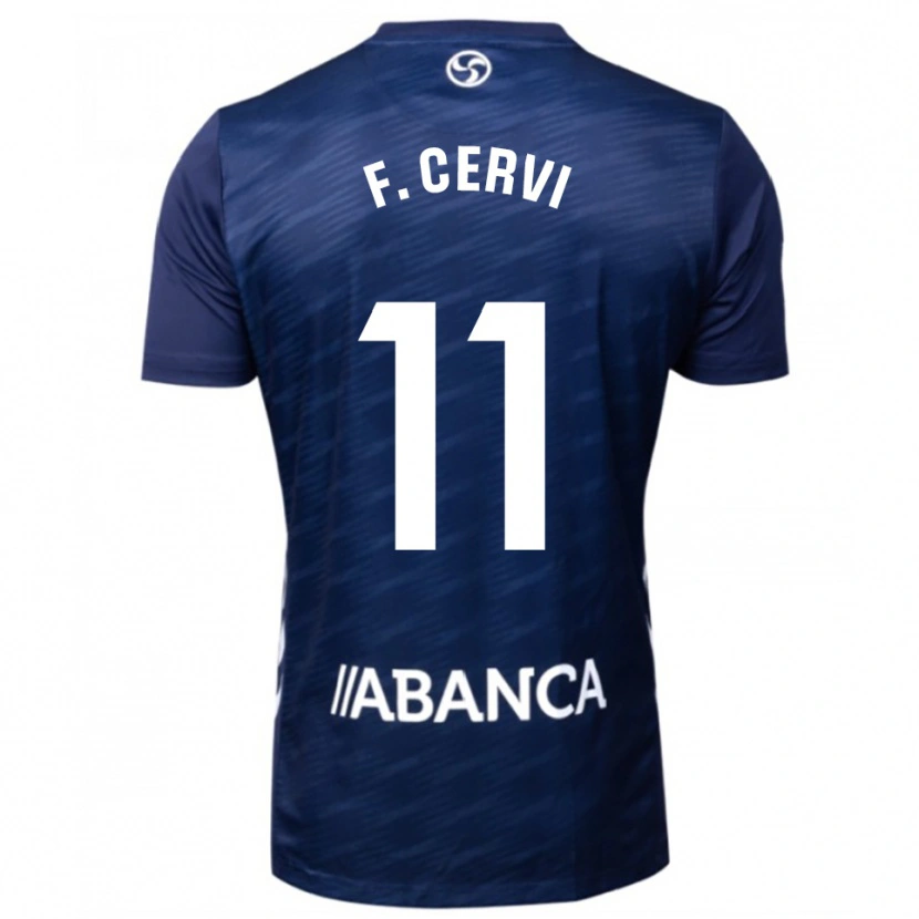 Danxen Donna Maglia Franco Cervi #11 Blu Scuro Bianco Kit Gara Away 2025/26 Maglietta