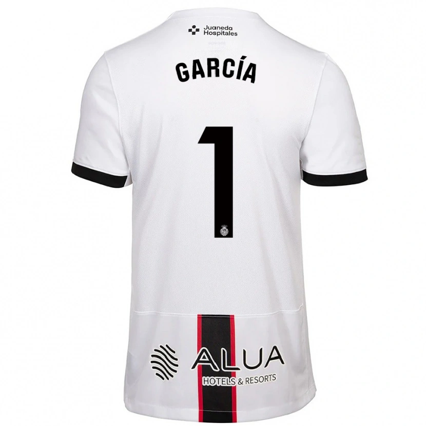 Danxen Donna Maglia Pere García #1 Bianco Nero Kit Gara Away 2025/26 Maglietta